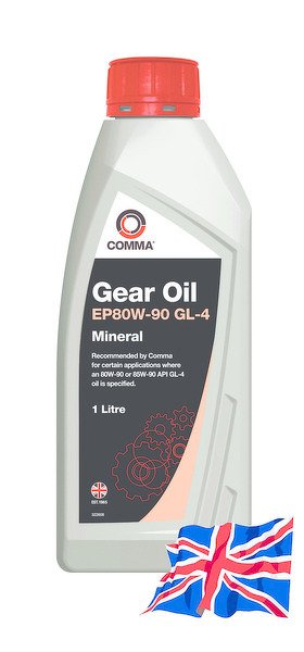 COMMA 80W90 GEAR OIL EP (1L)_масло трансм!\API GL-4, API GL-3, Ford SQ-M2C9008-A, MB 235.1(минерал)