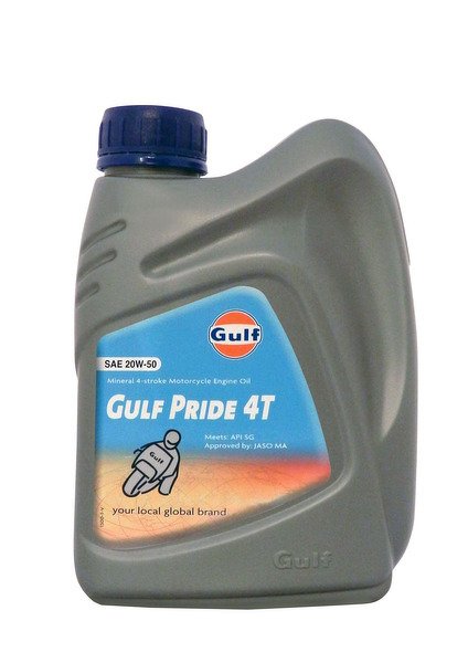 Моторное масло для 4-Такт двигателей GULF Pride 4T SAE 20W-50 (1л)