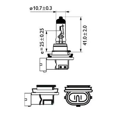 Philips 12362PRB1 H11 12V 55W PK22s