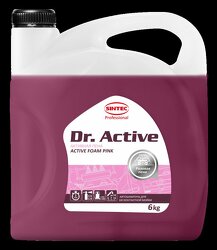 Sintec Автошампунь dr.active для б/к мойки (конц.) активная пена active foam pink 6кг