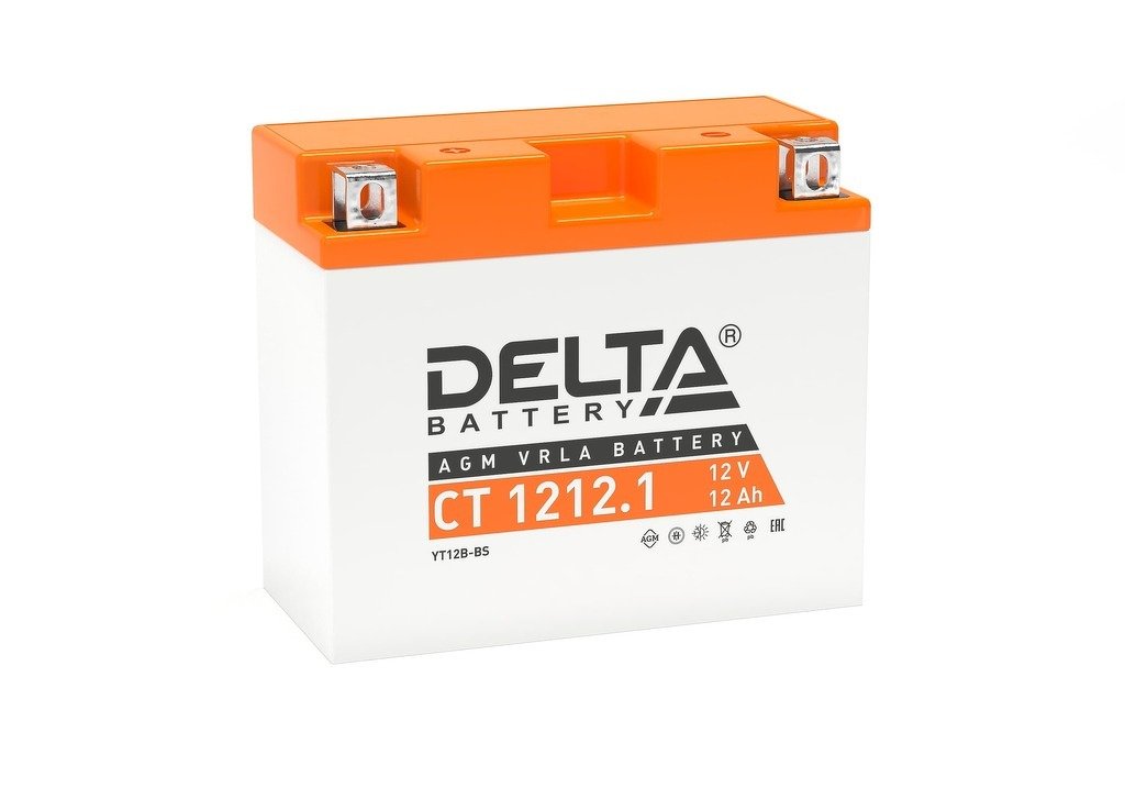 Аккумулятор 12v - 12 а/ч 'delta ct' (yt12b-bs) (ct 1212.1)