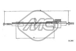 81663_ТРОС СЦЕПЛЕНИЯ FRD SIERRA 1,8-2,0 (TL MOTOR)