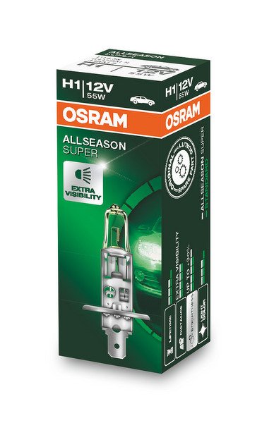 Лампа галогенная H1 12 V 55 W Allseason +30% (P14.5s)