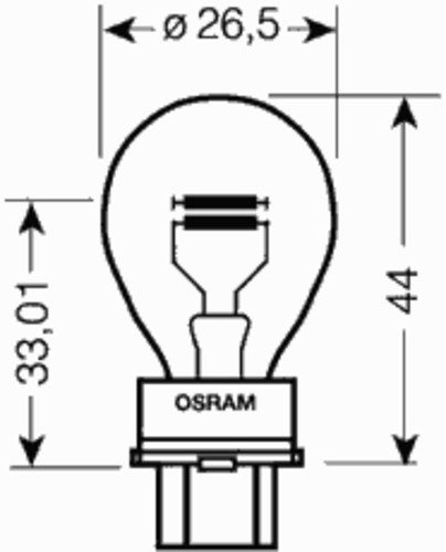 Лампа original line 1шт. (p27/7w) 12v 27/7w w2.5x16q