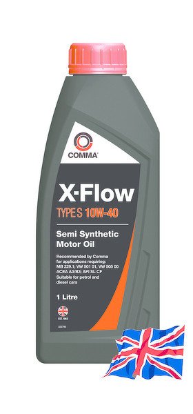 Моторное масло COMMA 10W40 X-FLOW TYPE S, 1л, XFS1L