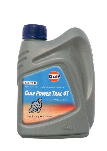 Моторное масло для 4-Такт двигателей GULF Power Trac 4T SAE 10W-40 (1л)
