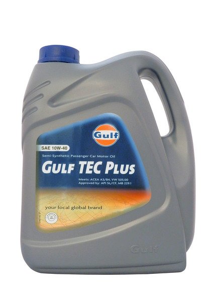 Моторное масло GULF TEC Plus SAE10W-40 (5л)