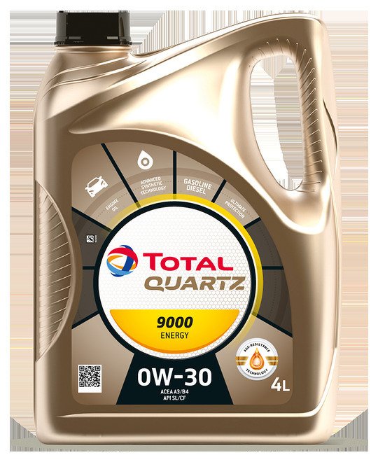 Моторное масло TOTAL QUARTZ 9000 ENERGY, 0W-30, 4л, 151523