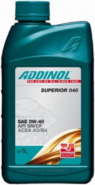 Моторное масло ADDINOL Superior 040 SAE 0W-40 (1л)