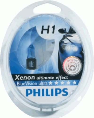 Лампа (h1) 12v 55w p14.5s галогенная голубая bluevision ultra