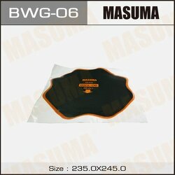Заплатка кордовая для боковых порезов D 255 мм 6 слоев корда MASUMA BWG-06