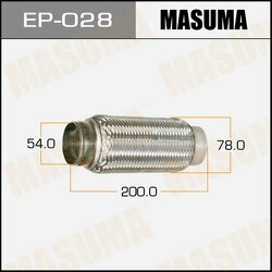 Гофра глушителя 54 x 200 Masuma EP028
