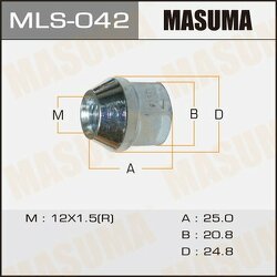 Гайки "Masuma"  12 x1.5 (упаковка 20 штук)