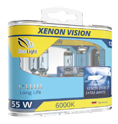 Лампа галогеновая 12V H11 55W PGJ19-2 6000K (бокс 2шт) Xenon Vision