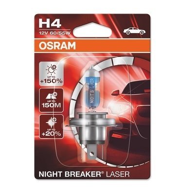 64193NL-01B_лампа NIGHT BREAKER LASER! 1шт. (H4) 12V 60/55W P43t +150% света