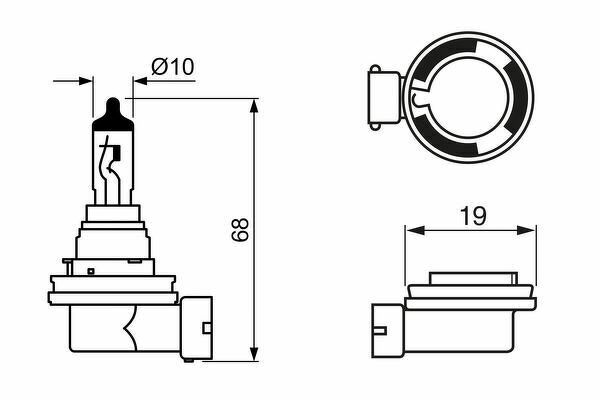 1987302089_1987302089 H16 12V 19W PURE LIGHT