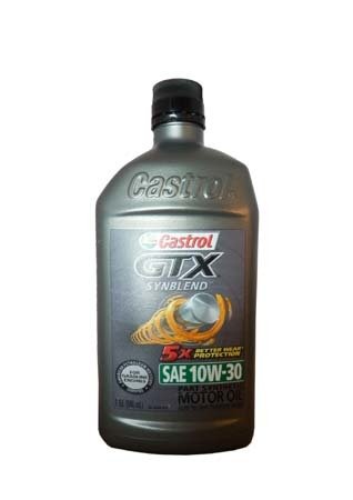 Моторное масло CASTROL GTX Syn Blend SAE 10W-30 Motor Oil (0,946л)