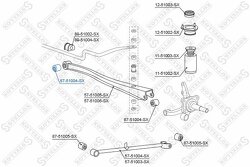 Сайлентблок зад. рычага наружн.+внутр. Hyundai Accent/Pony Excel all 95-99