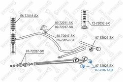 Сайлентблок зад. продол. рычага зад. Mitsubishi Pajero L14#G/V2#/V4#W <01