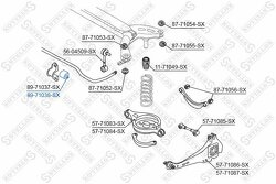 Втулка стабилизатора заднего центральная Mazda 6 GG all 03>