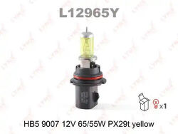 Лампа галогенная HB5 9007 12V 65/55W PX29T YELLOW