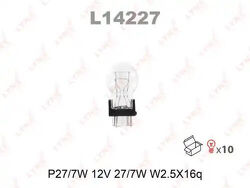 Лампа накаливания P27/7 12V 2,5X16Q