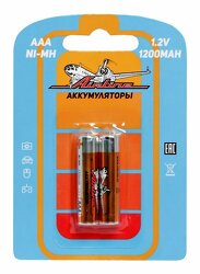 Батарейки AAA HR03 аккумулятор Ni-Mh 1200 mAh 2шт