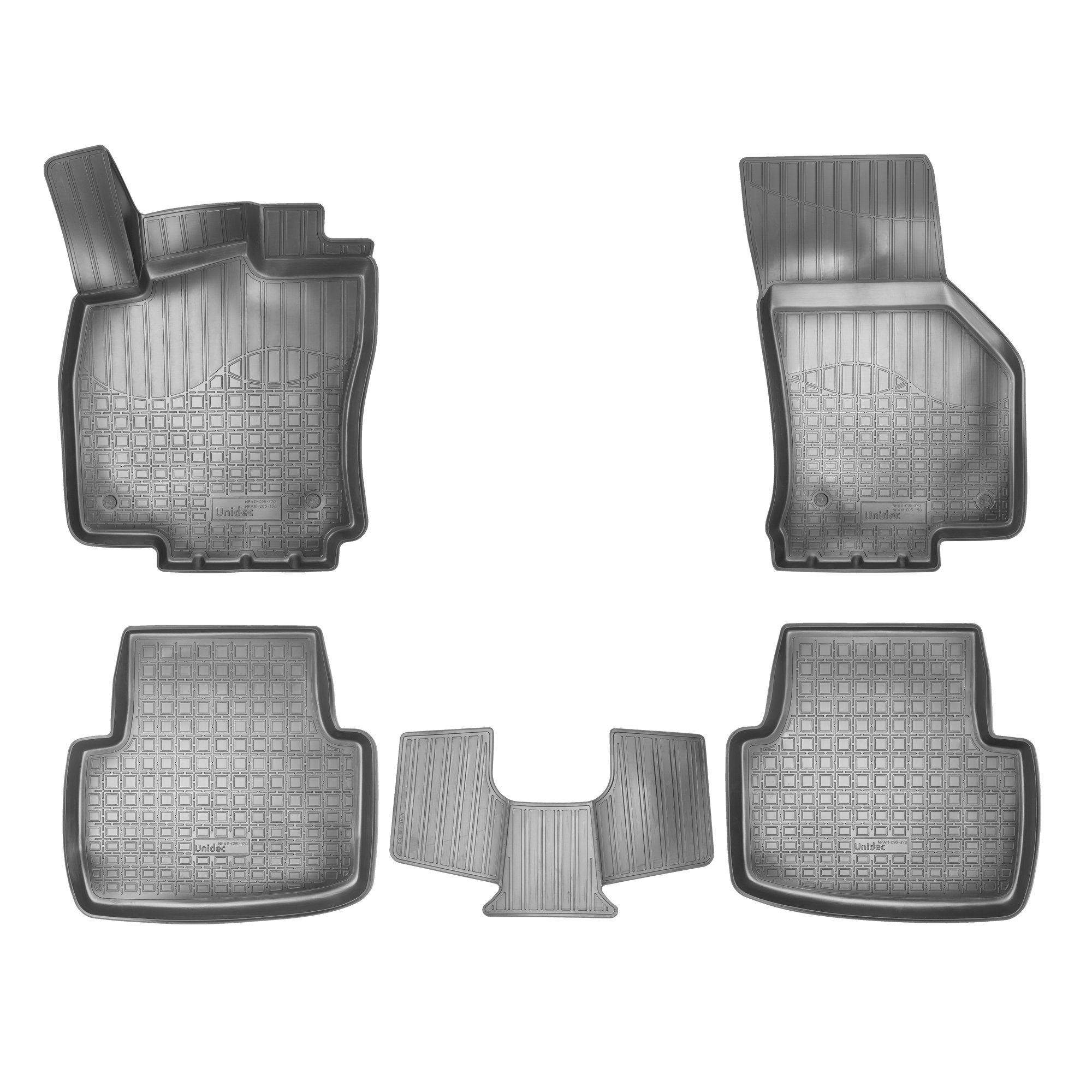 Коврики салонные для Volkswagen Passat B8 3D (2015)