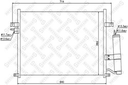 Радиатор кондиционера Chevrolet Lacetti/Nubira 1.4-1.8 05>