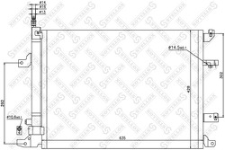 Радиатор конд. Volvo C70/S60/S80/V70/XC70 2.0-2.9 00>