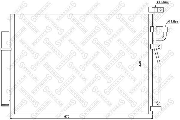 Радиатор кондиционера Opel Antara, Chevrolet Captiva 2.4/3.2 06>