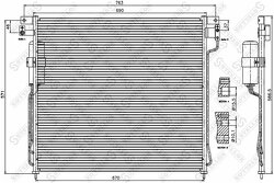 Радиатор кондиционера Nissan Pathfinder/Navara 2.5DCi 05>