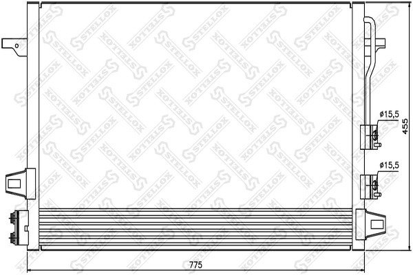 Радиатор кондиционера Chrysler Voyager 2.4i-3.8i 00-08