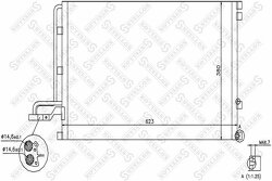 Радиатор кондиционера Volvo S40/V50/C30 1.8/2.4/2.5/2.4D 04>