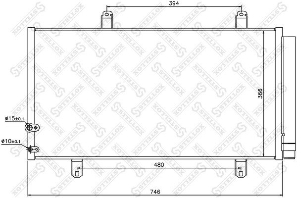 Радиатор кондиционера Toyota Camry, Lexus ES 2.4/3.5i 06-12