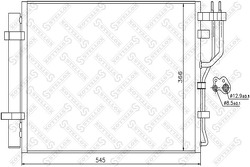 Радиатор кондиционера Hyundai ix20 1.4i-1.6i 10>