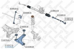 Рычаг правый Citroen C3 02>