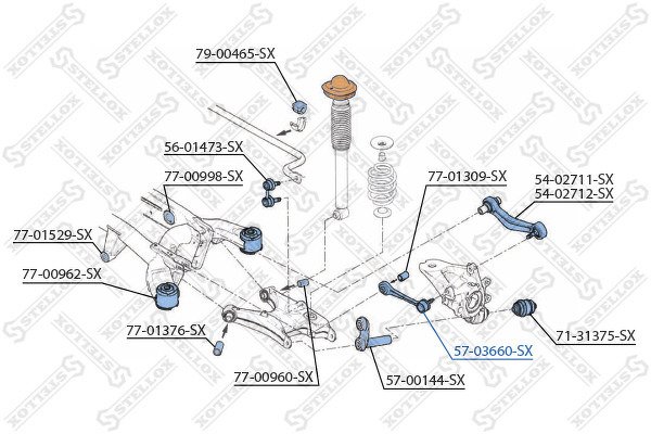 Рычаг задней подвески верхний BMW X5 3.0i-4.8is/3.0D 00>