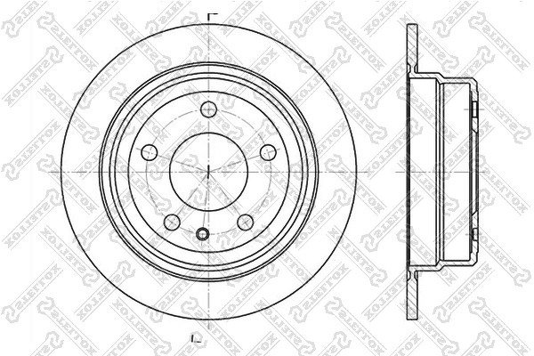 Диск тормозной задний BMW E24/E28 2.5-3.5 M20/M21/M30/S38 80-88