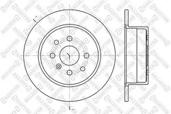 Диск тормозной задний Opel Vectra 1.6-2.0 95>