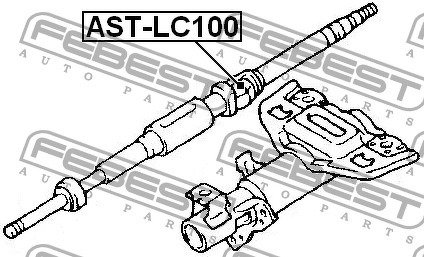 Крестовина рулевая TOYOTA LAND CRUISER 100 FZJ10#,HDJ100,HZJ105,UZJ100 1998.01-2007.09 GR