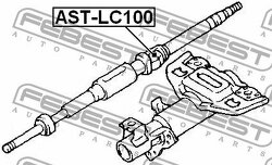 Крестовина рулевая TOYOTA LAND CRUISER 100 FZJ10#,HDJ100,HZJ105,UZJ100 1998.01-2007.09 GR