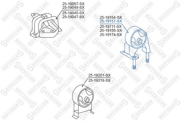 Подушка двигателя задняяToyota Yaris/Echo NCP10/SCP10 99-05