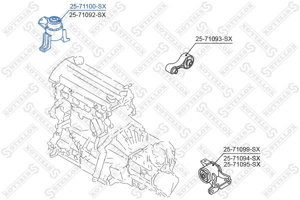 Подушка ДВС правая АКПП Mazda 6 GG/GY 02>