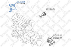 Подушка ДВС правая АКПП Mazda 6 GG/GY 02>