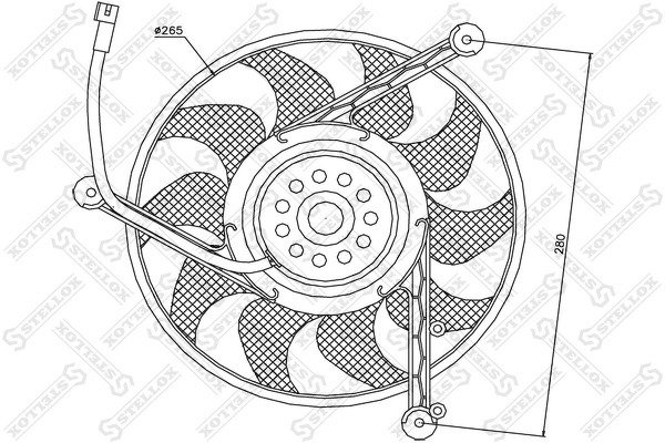 Вентилятор охлаждения VW T4 all 91-04