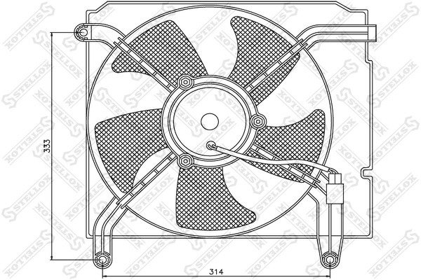 Вентилятор системы охлаждения