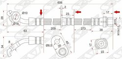 Шланг тормозной передний (Таиланд) TOYOTA RAV4 00-05 RH