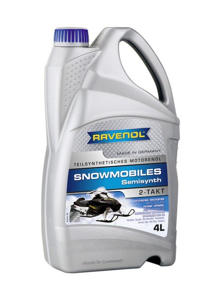 Моторное масло RAVENOL Snowmobiles Teilsynth. 2-Takt, 4л, 4014835728592