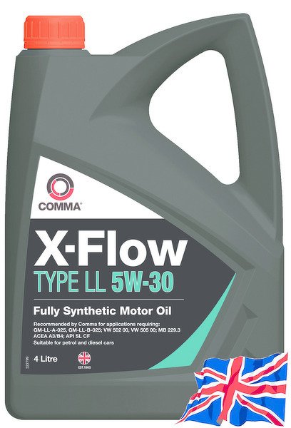 Моторное масло COMMA 5W30 X-FLOW TYPE LL, 4л, XFLL4L